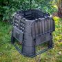 Voir la diapositive 5 : BRIXO Composteur de jardin 480 Litres 93,3 x 93,3 x H80 cm KOMPOBOX BRIXO