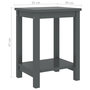 Voir la diapositive 5 : VIDAXL Table de chevet Gris fonce 35x30x47 cm Bois de pin massif