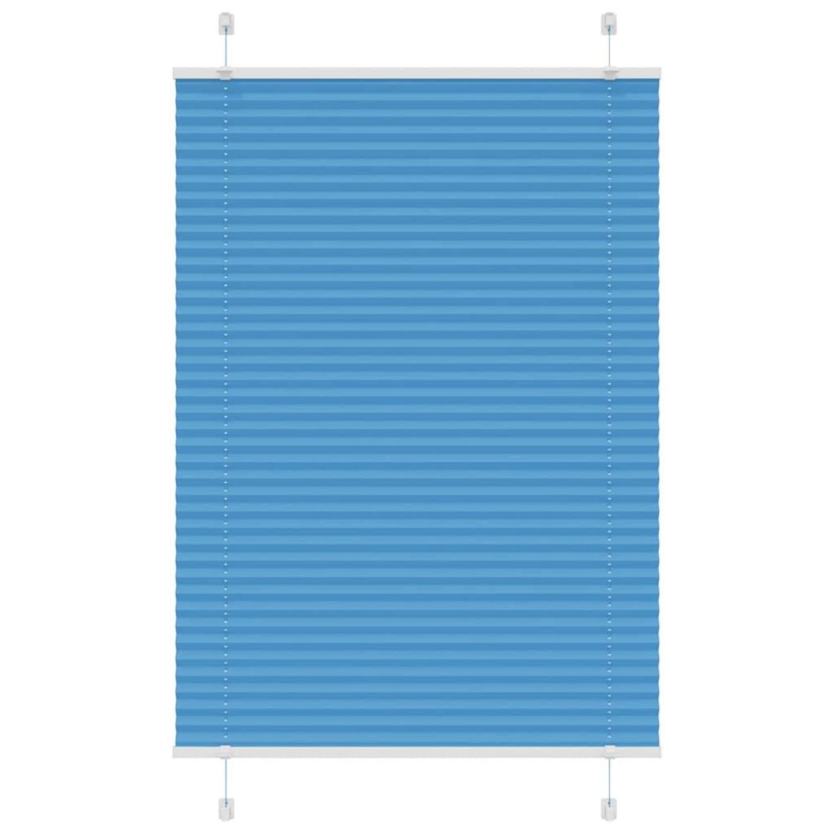 VIDAXL Store plisse bleu 75x100 cm largeur du tissu 74,4 cm polyester