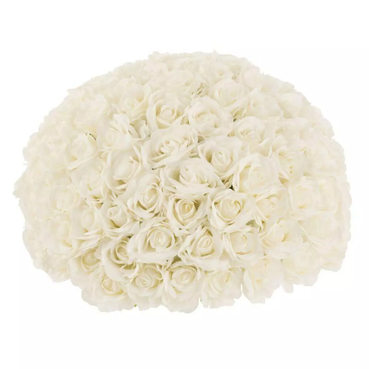 Paris Prix Boule de Fleurs Artificielles  Roses  55cm Blanc