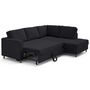 Voir la diapositive 2 : LISA DESIGN Jake - canapé d'angle droit 5 places convertible en fausse fourrure