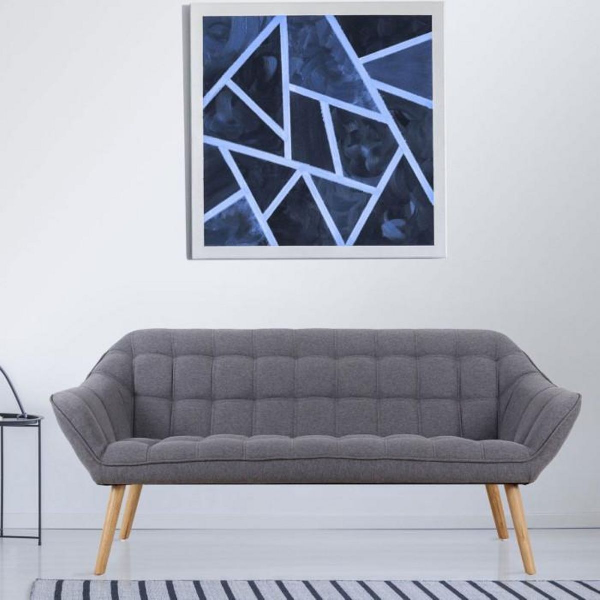 Paris Prix Canapé Scandinave 3 Places  Laos  173cm Gris