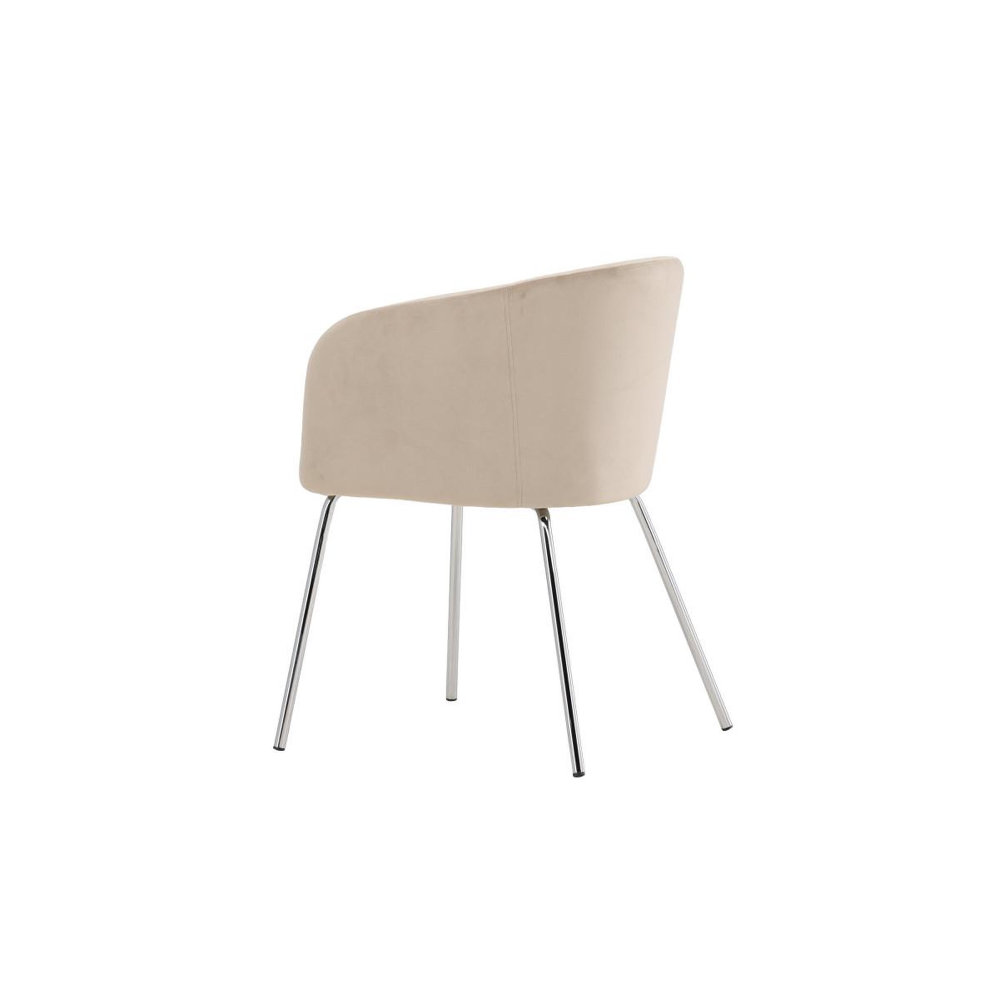 Voir la diapositive 6 : Paris Prix Chaise en velours  berit  78cm beige & argent