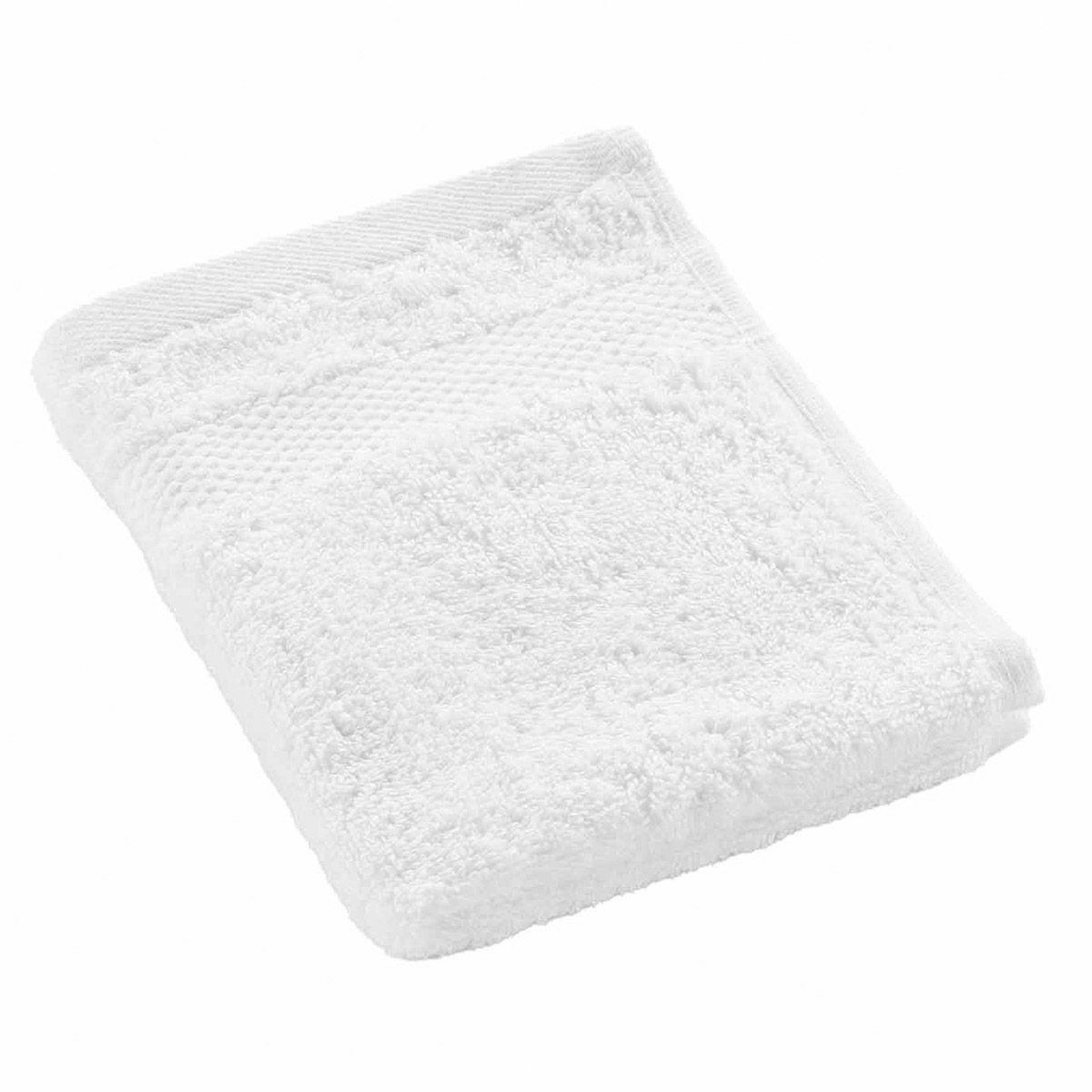 Douceur d'Intérieur Serviette Invité  Elegance  30x50cm Blanc