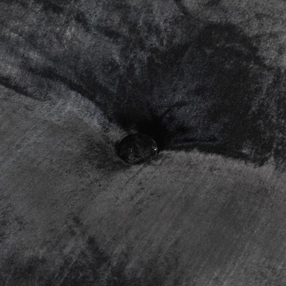 VIDAXL Pouf Rond Velours 40x20 cm Anthracite