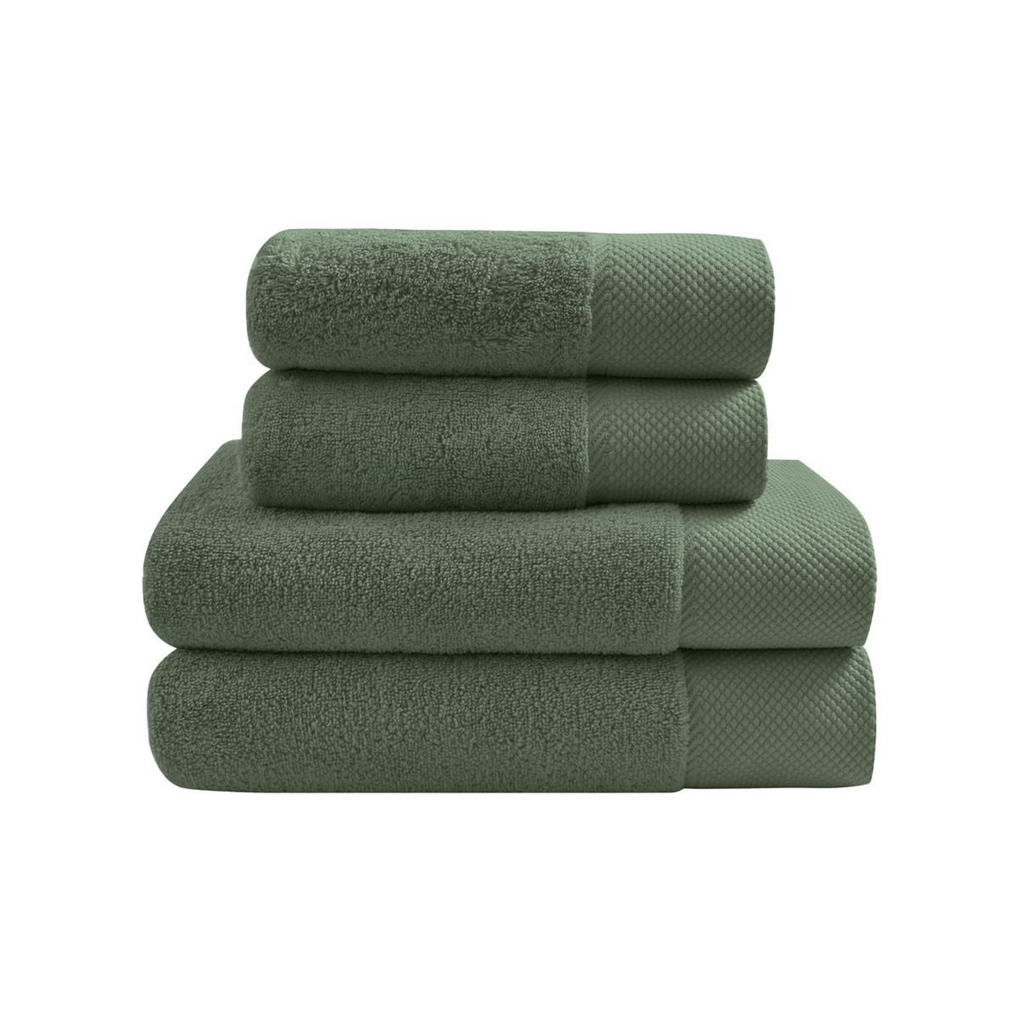 Voir la diapositive 1 : Sensei Maison Ensemble de bain 4 pièces Zéro Twist SENSOFT (2 draps de bain + 2 serviettes)