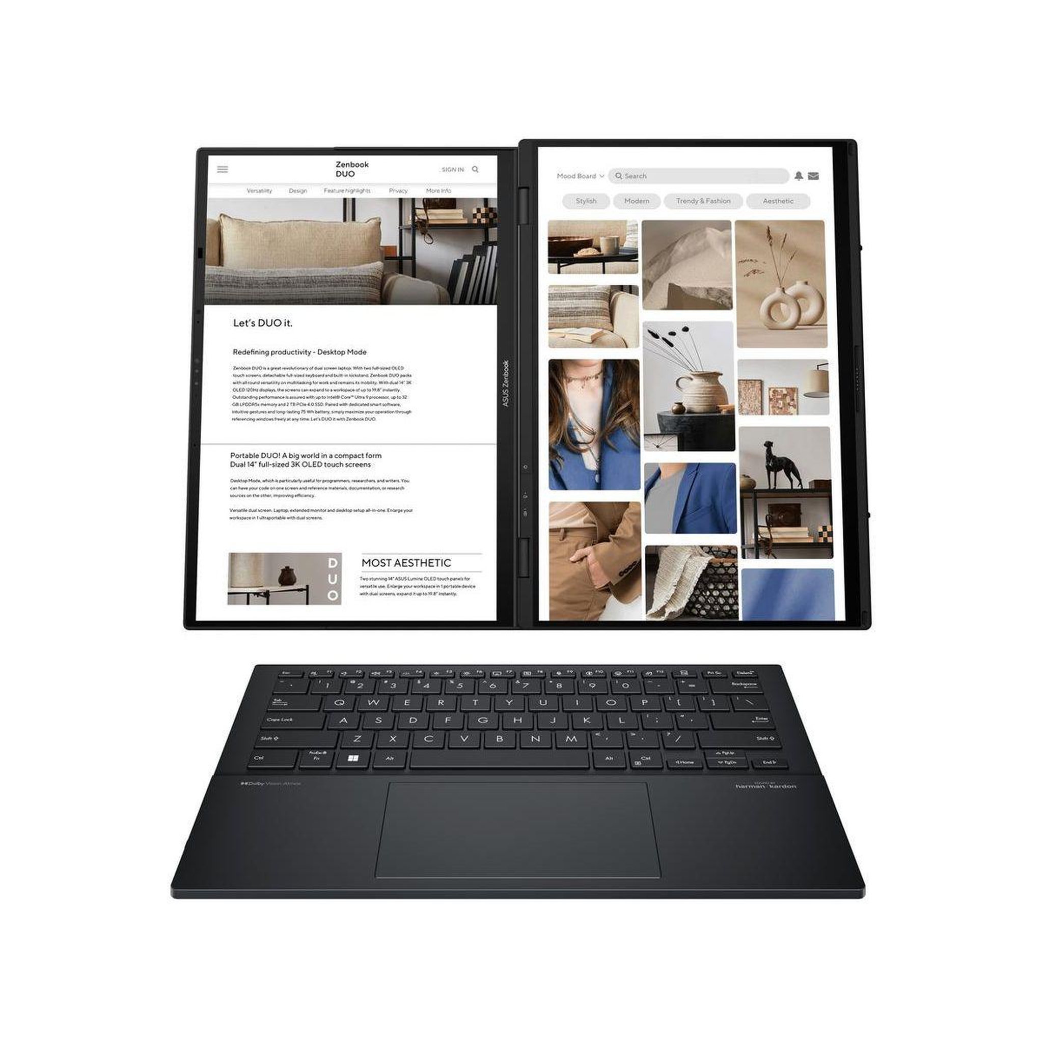 Voir la diapositive 3 : ASUS Ordinateur portable Zenbook Duo UX8406MA-DRQL411W