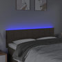 Voir la diapositive 3 : VIDAXL Tete de lit a LED Taupe 144x5x78/88 cm Tissu