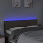 Voir la diapositive 3 : VIDAXL Tete de lit a LED Taupe 144x5x78/88 cm Tissu