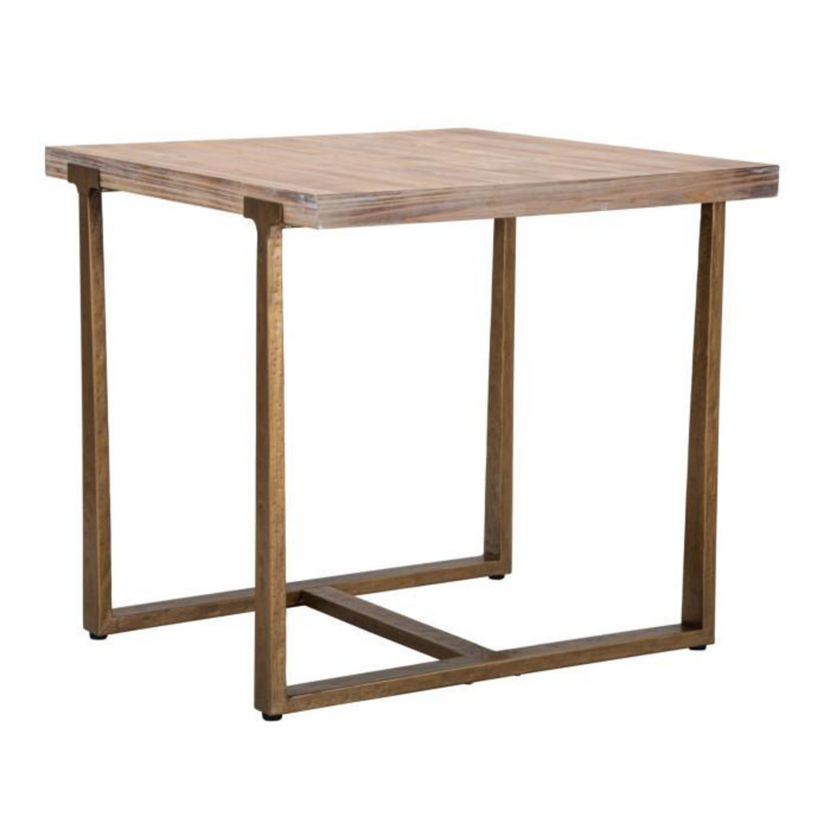 Paris Prix Table à Manger Carrée Effet Bois  Ankara  80cm Naturel