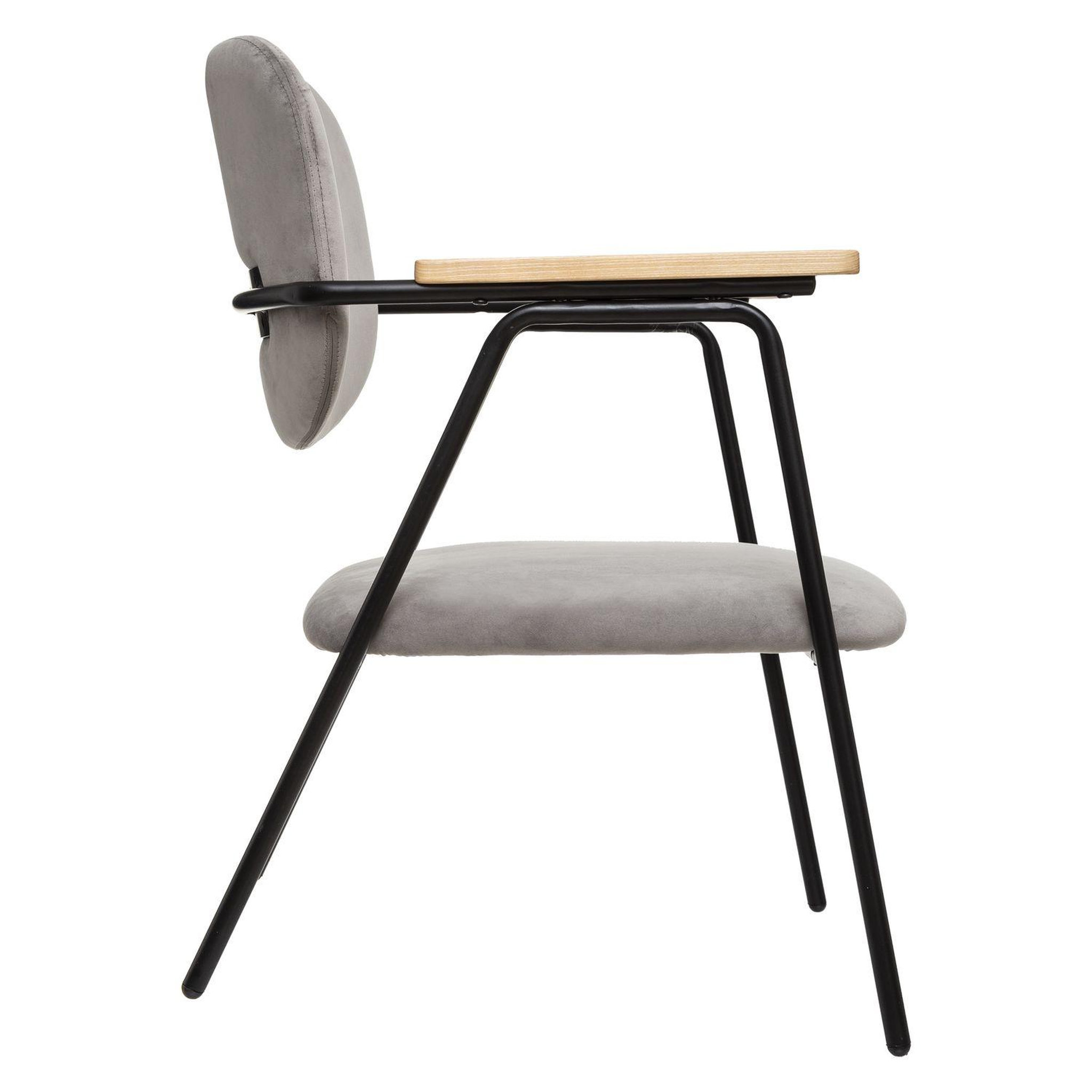 Voir la diapositive 5 : ATMOSPHERA Fauteuil design en velours Dyer