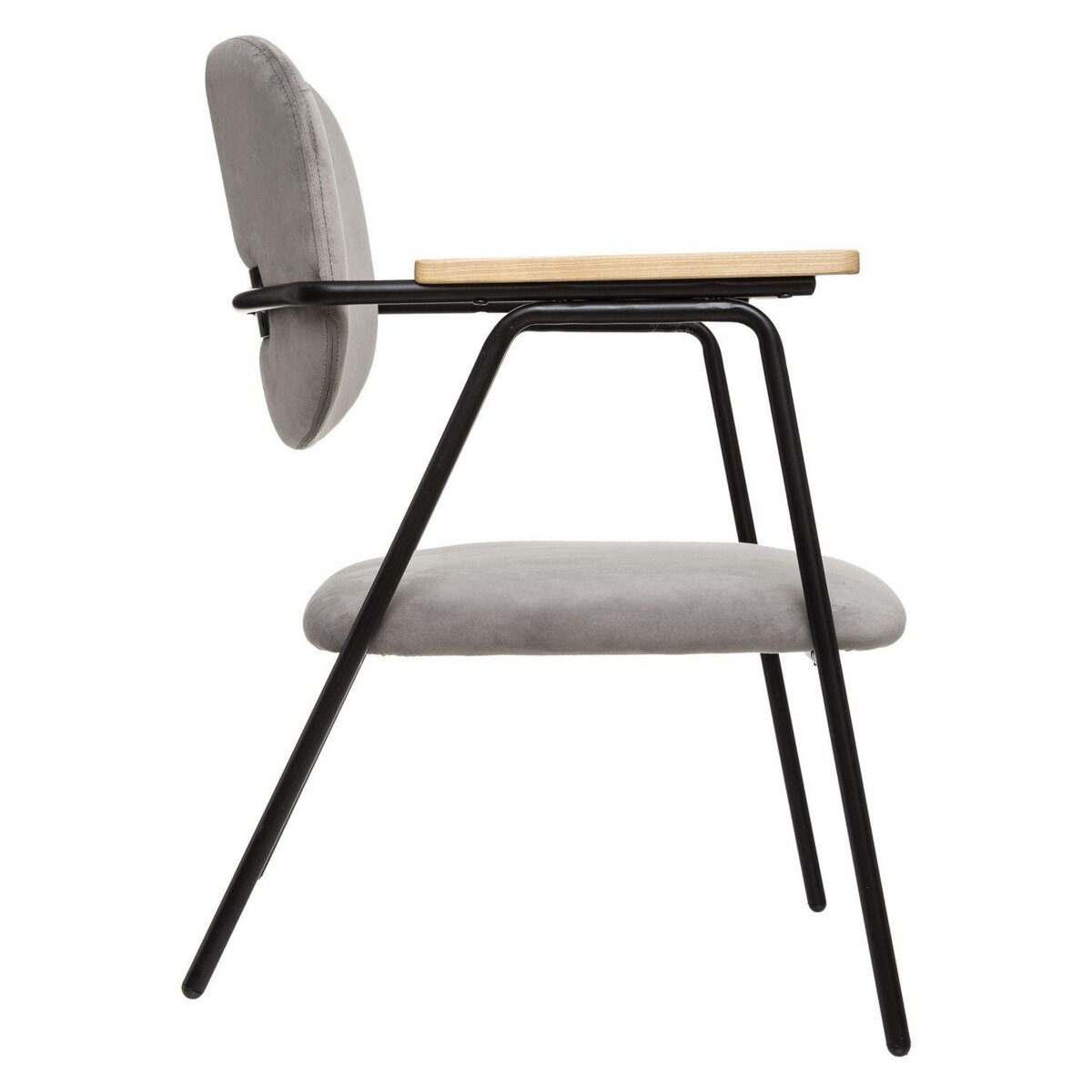 ATMOSPHERA Fauteuil design en velours Dyer