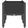 Voir la diapositive 4 : VIDAXL Jardiniere avec pieds noir 80x40x42 cm PP