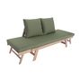 Voir la diapositive 5 : SWEEEK Banquette de jardin bois d'acacia 2/3 places JALANCE 155 / 200 x 72 x 74.5cm
