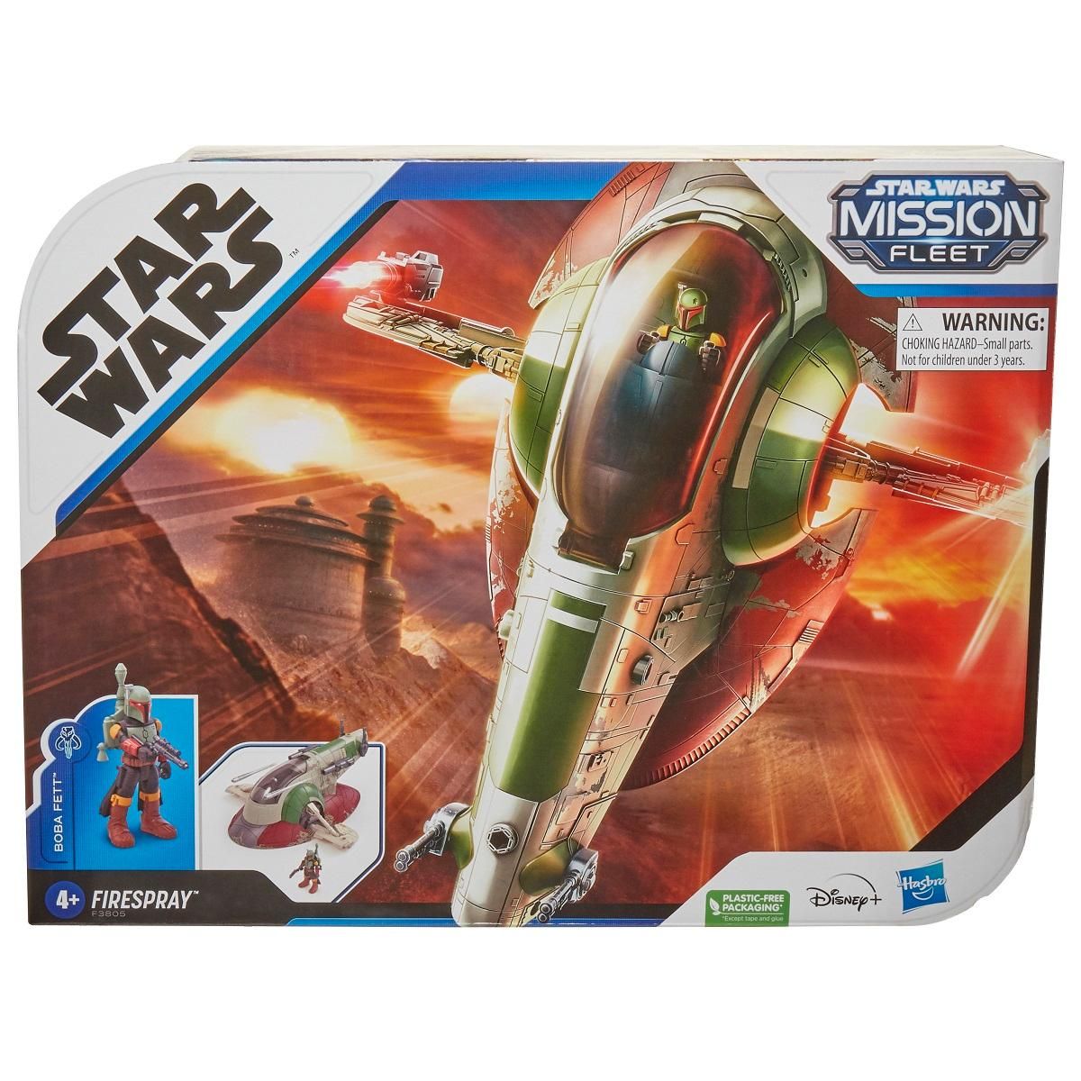 HASBRO Mission Fleet Boba Fett avec son vaisseau Firespray Star Wars