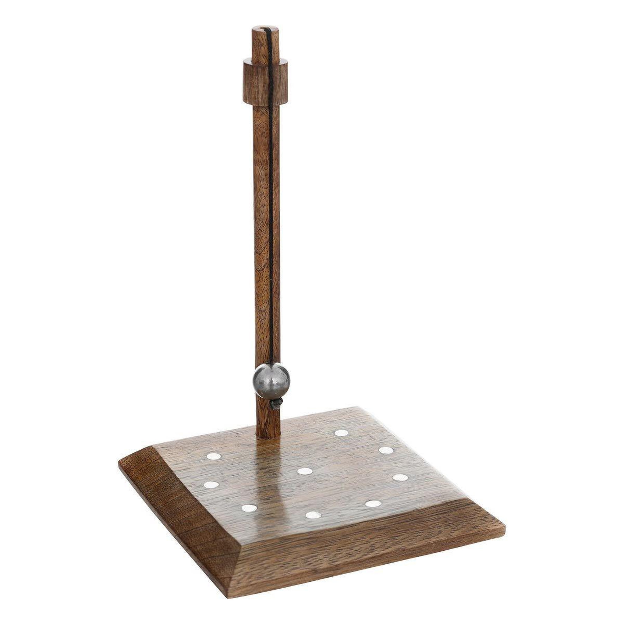 Voir la diapositive 2 : ATMOSPHERA Jeu de quilles en bois  café  22cm marron