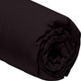 Voir la diapositive 3 : Home collection Drap housse , bonnet 30cm 100% percale de coton 80fils noir