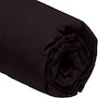 Voir la diapositive 3 : Home collection Drap housse , bonnet 30cm 100% percale de coton 80fils noir