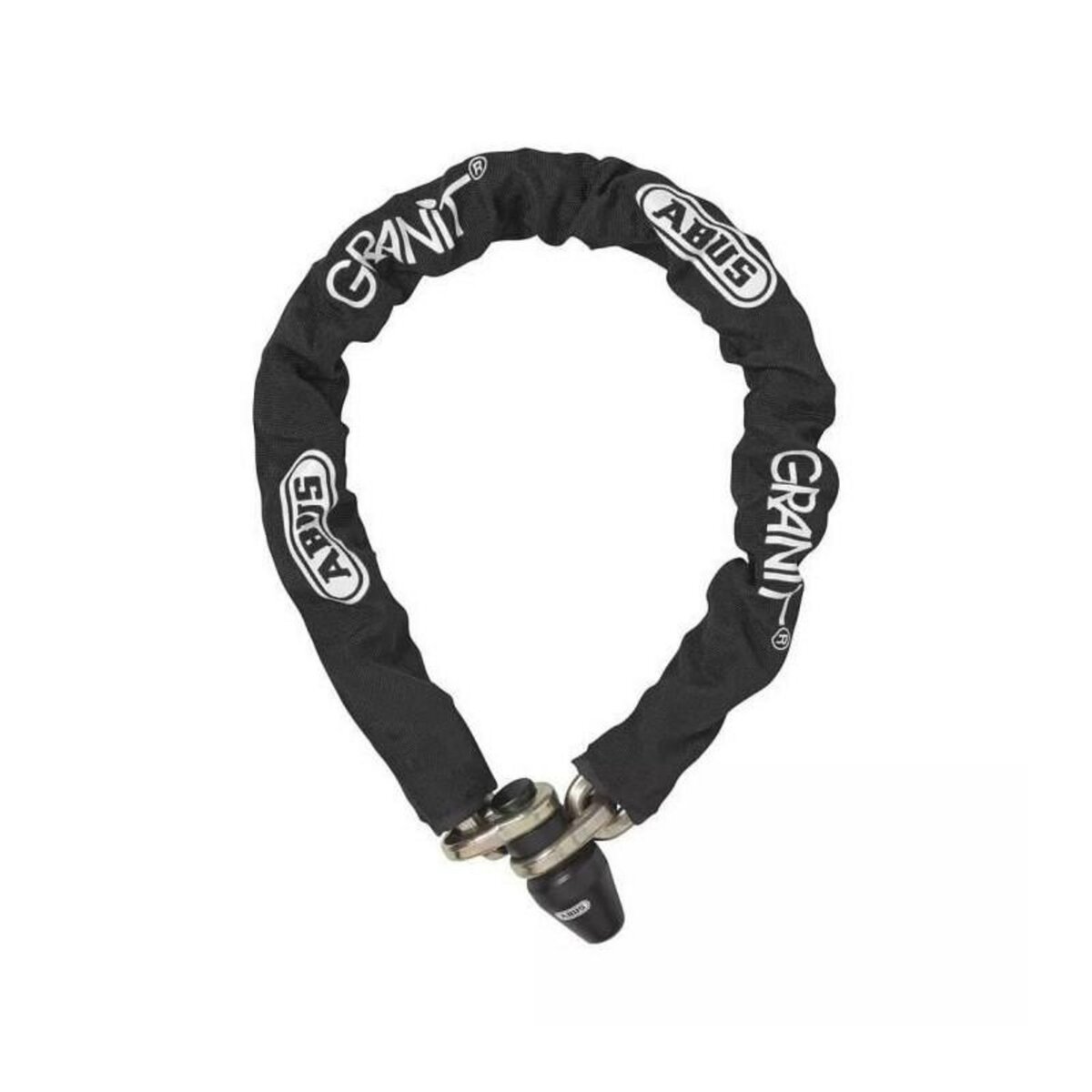 ABUS Antivol de chaîne monobloc - ABUS - 1480/120 - Maillons 14 mm - Gainage tissu - Cylindre XPlus