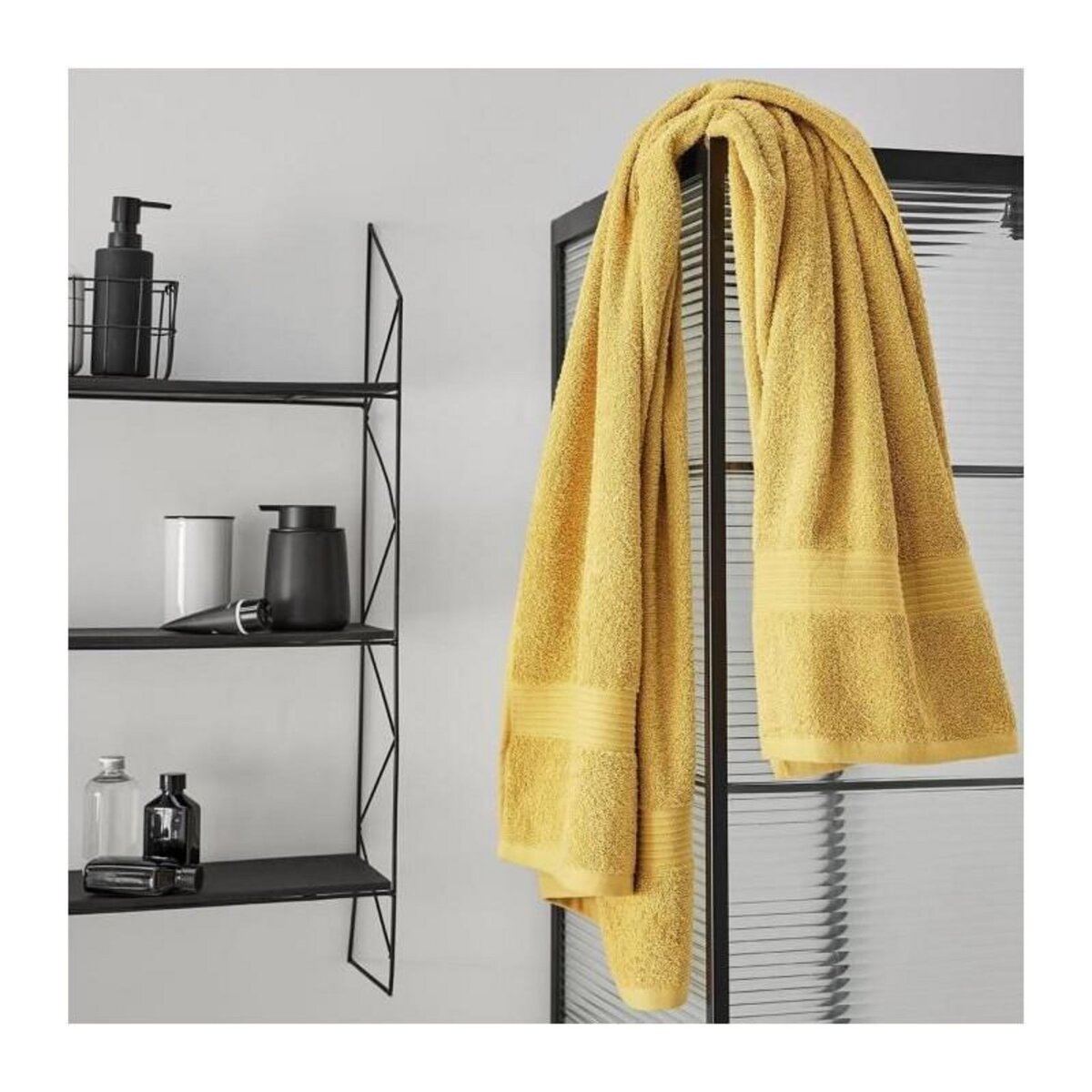 Today TODAY Essential - Maxi drap de bain 90x150 cm 100% Coton coloris ocre