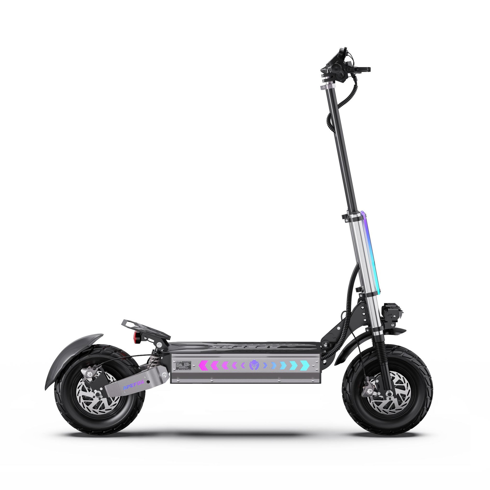 Voir la diapositive 2 : APEFOX Trottinette électrique APEFOX T90, double moteur, 25 km/h, autonomie de 100 km, tout-terrain