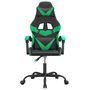 Voir la diapositive 3 : VIDAXL Chaise de jeu Noir et vert Similicuir