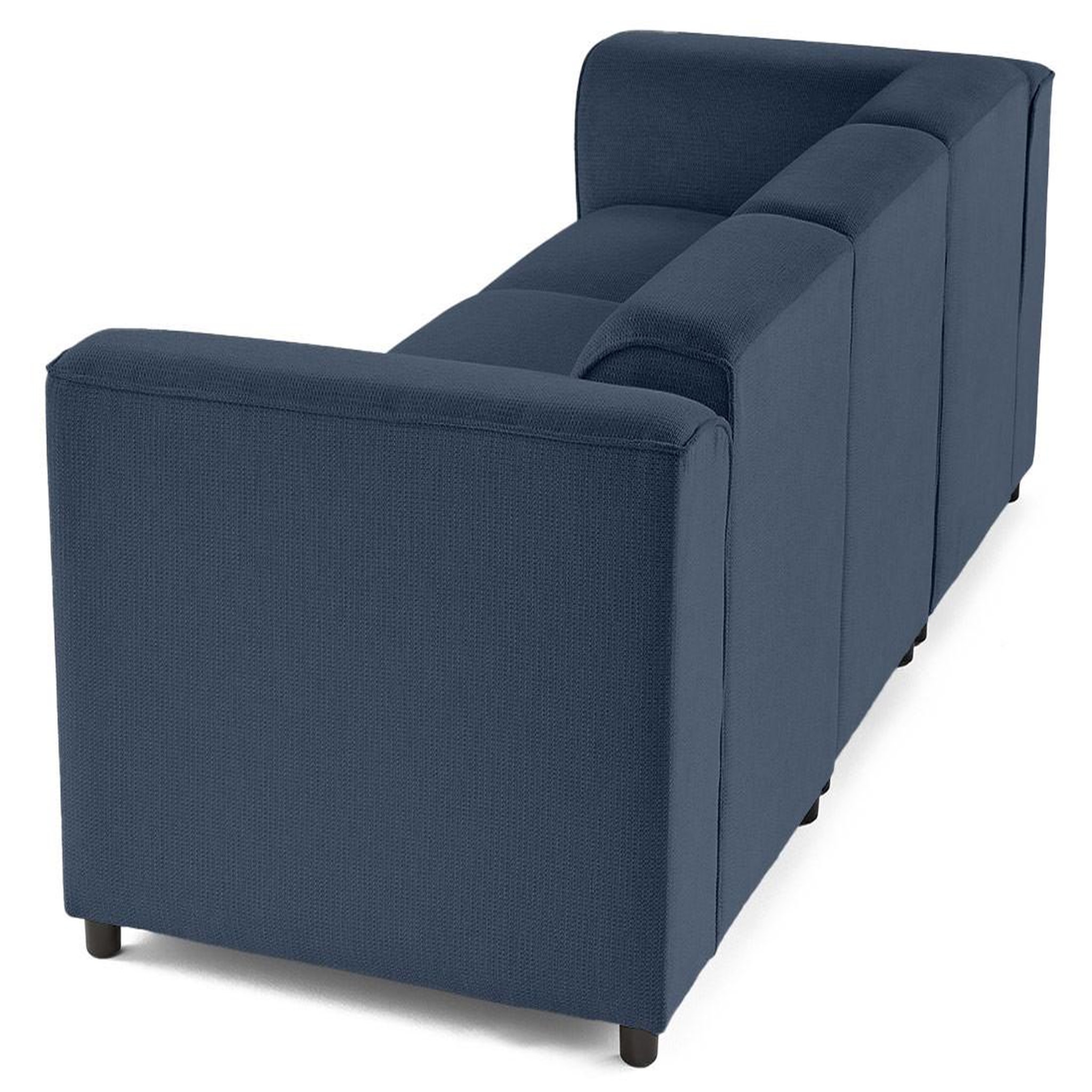 Voir la diapositive 6 : LISA DESIGN Suaro - canapé modulable 3 places en tissu texturé