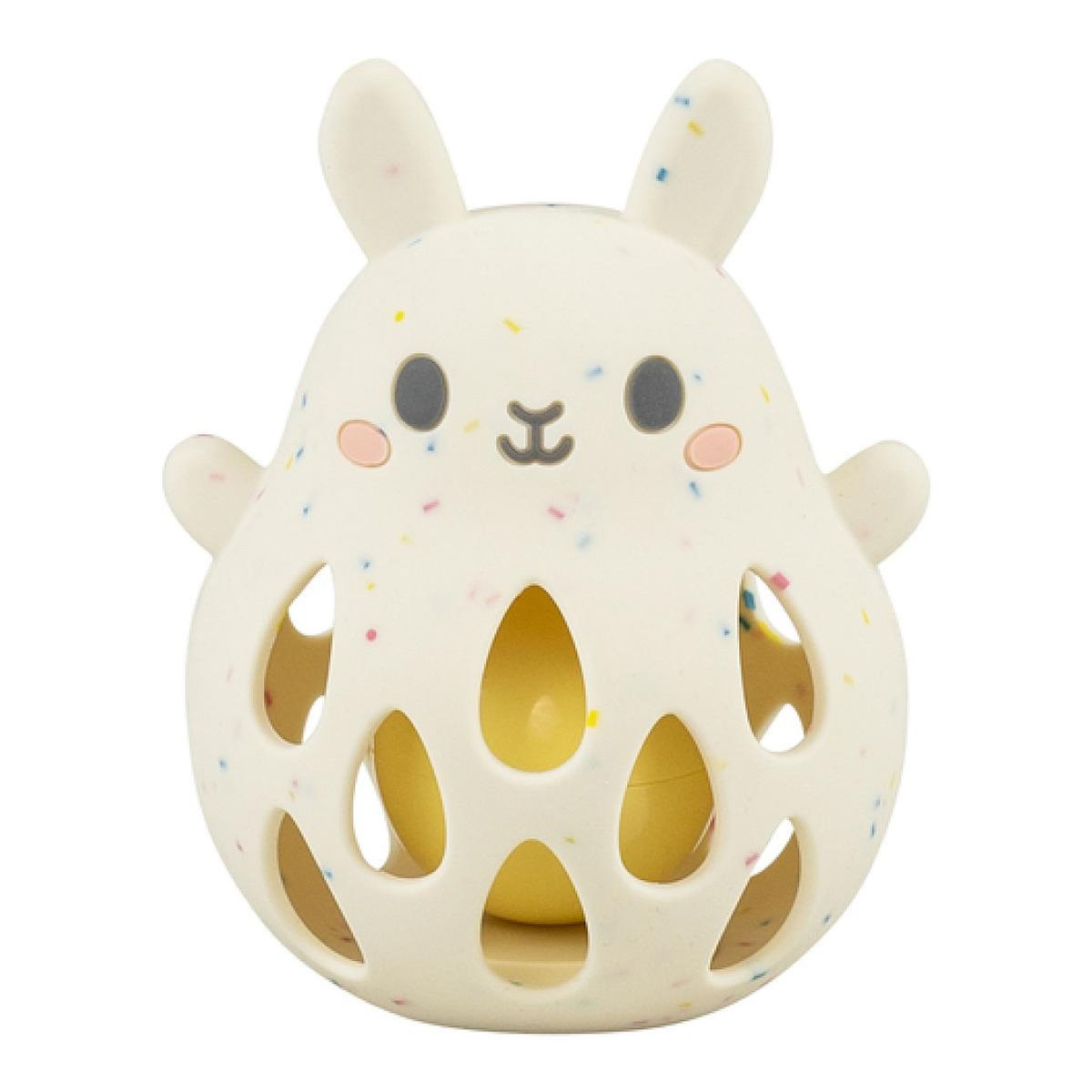 TIGER TRIBE Hochet lapin blanc en silicone