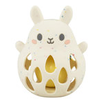 TIGER TRIBE Hochet lapin blanc en silicone