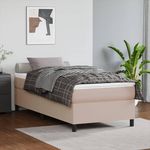 VIDAXL Cadre de lit sans matelas cappuccino 90x190 cm similicuir