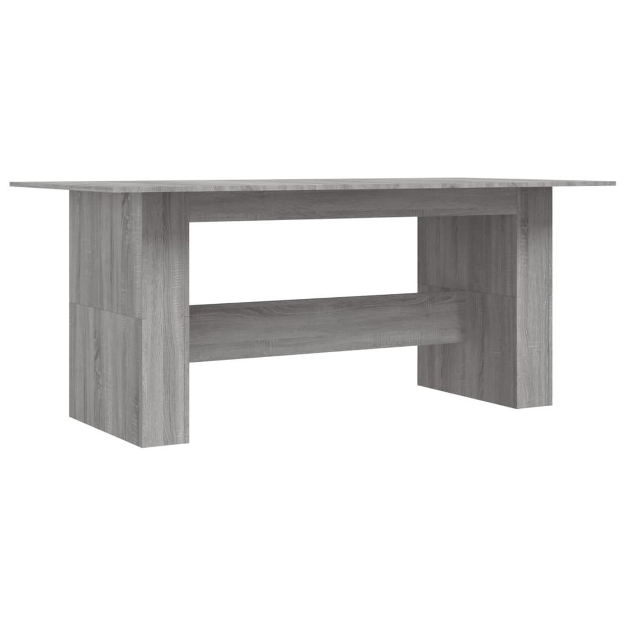 Voir la diapositive 2 : VIDAXL Table a dîner sonoma gris 180x90x76 cm bois d'ingenierie