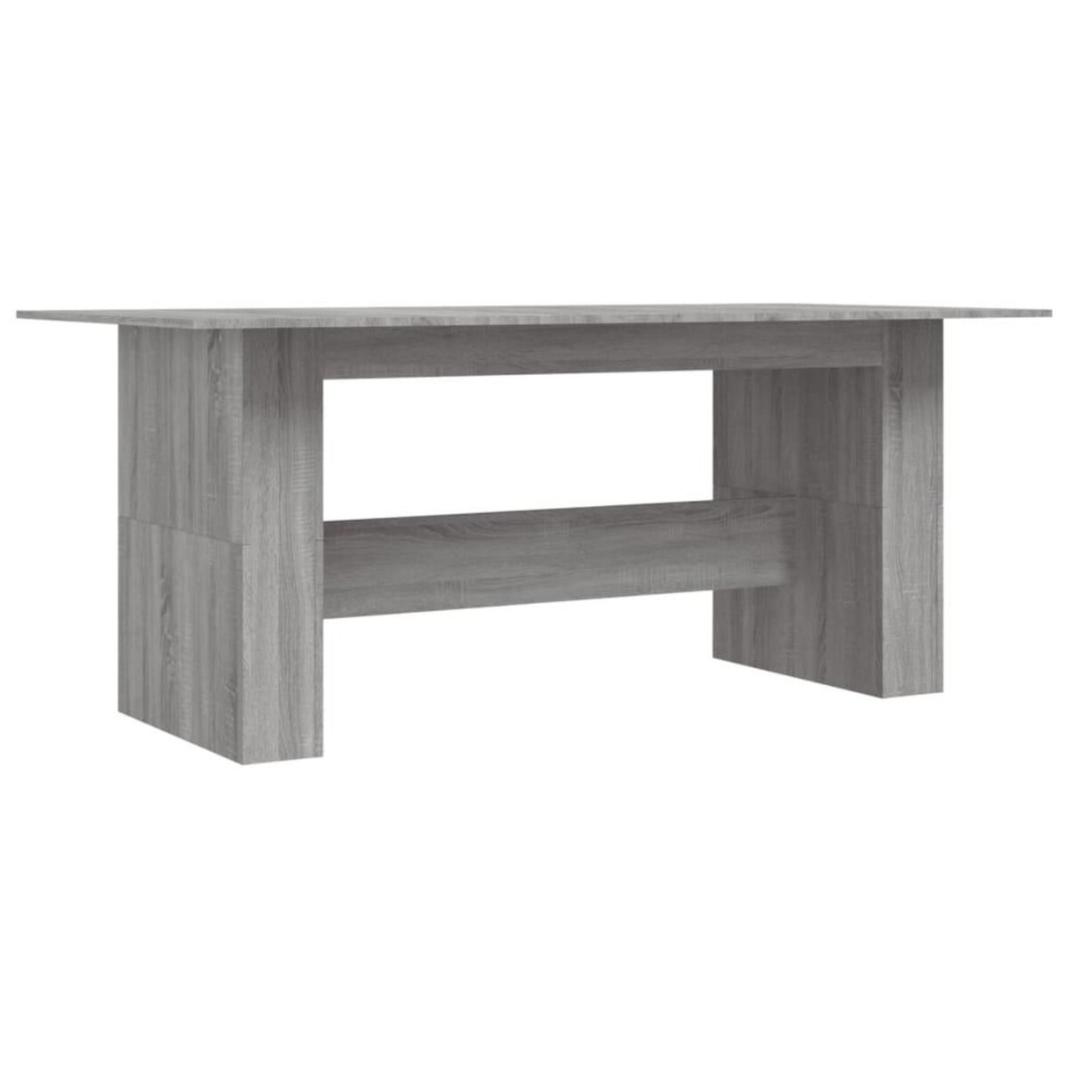 VIDAXL Table a dîner sonoma gris 180x90x76 cm bois d'ingenierie