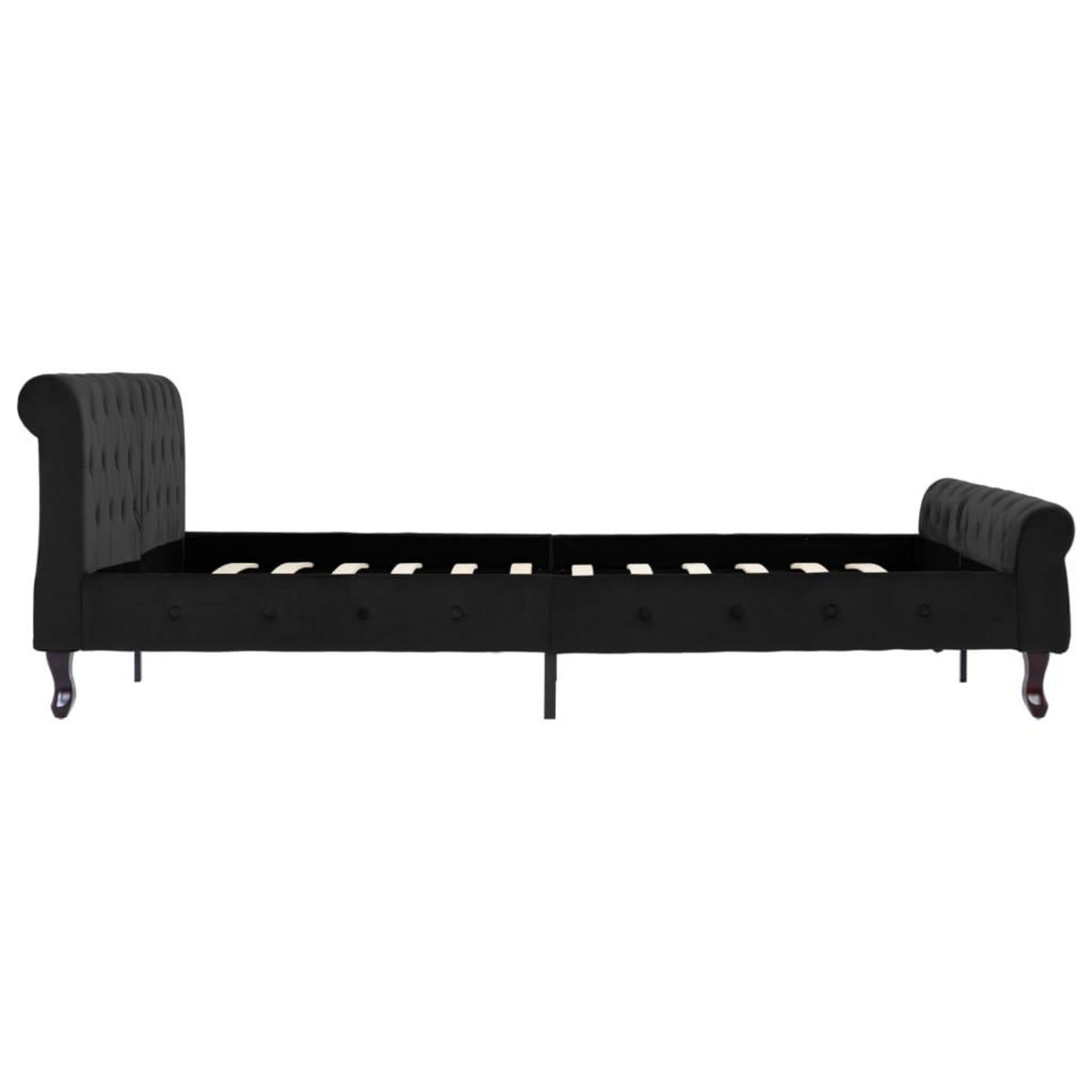 VIDAXL Cadre de lit sans matelas noir velours 160x200 cm