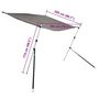 Voir la diapositive 6 : VIDAXL Kit d'extension d'ombrage T-Top anthracite 174x205x(115-194) cm