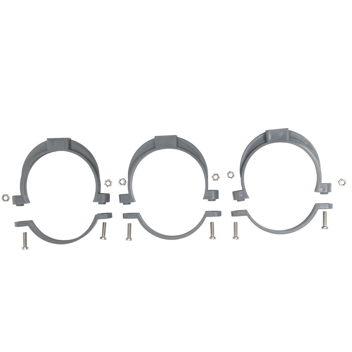 Jardibric Sachet de 3 colliers à bride ø 100