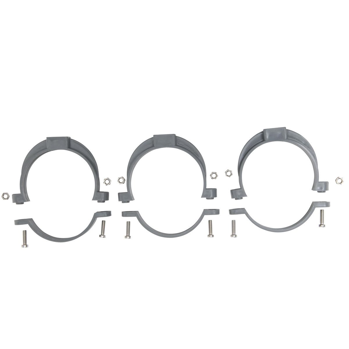 Jardibric Sachet de 3 colliers à bride ø 100