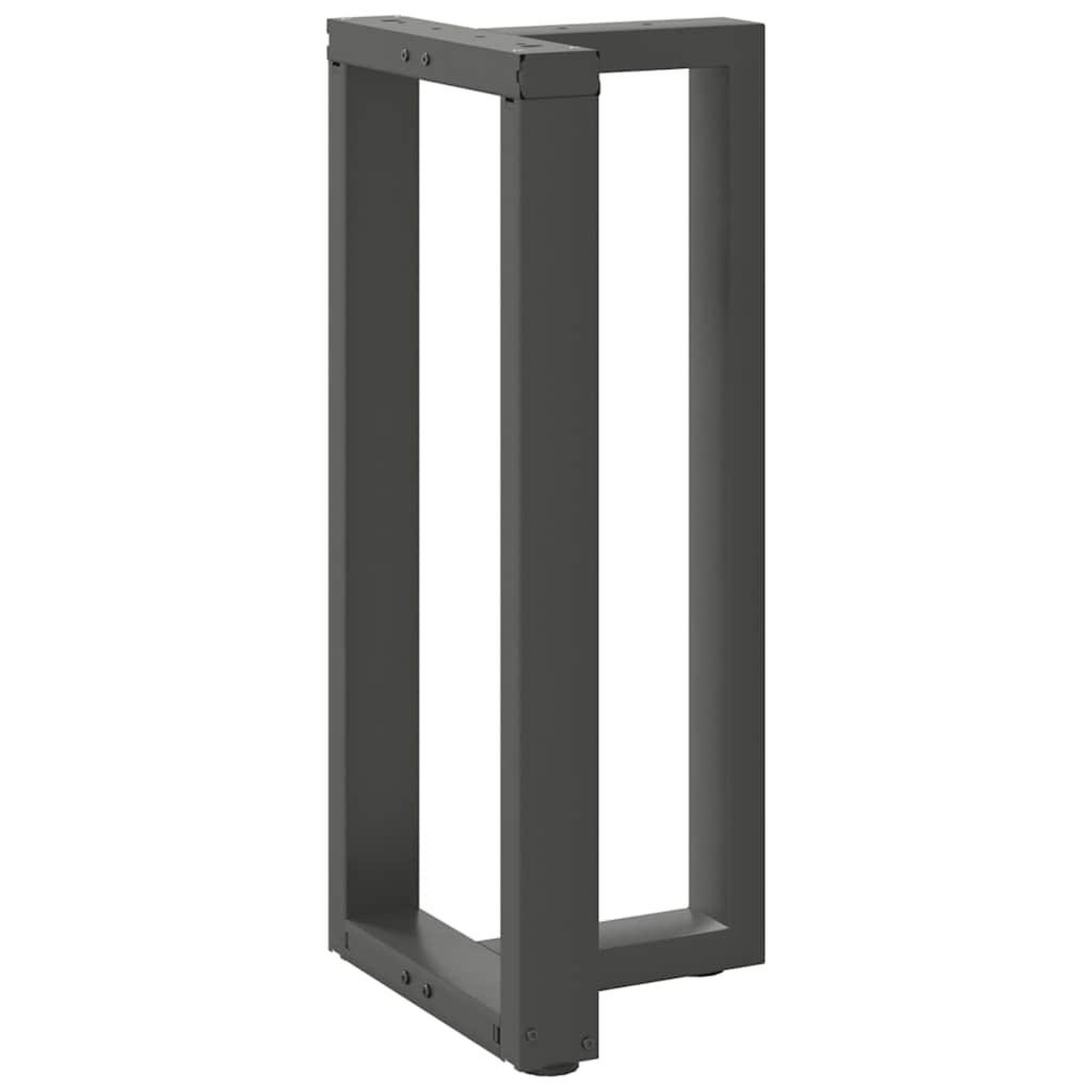 Voir la diapositive 4 : VIDAXL Pieds de table de bar forme de T 2 pcs anthracite acier