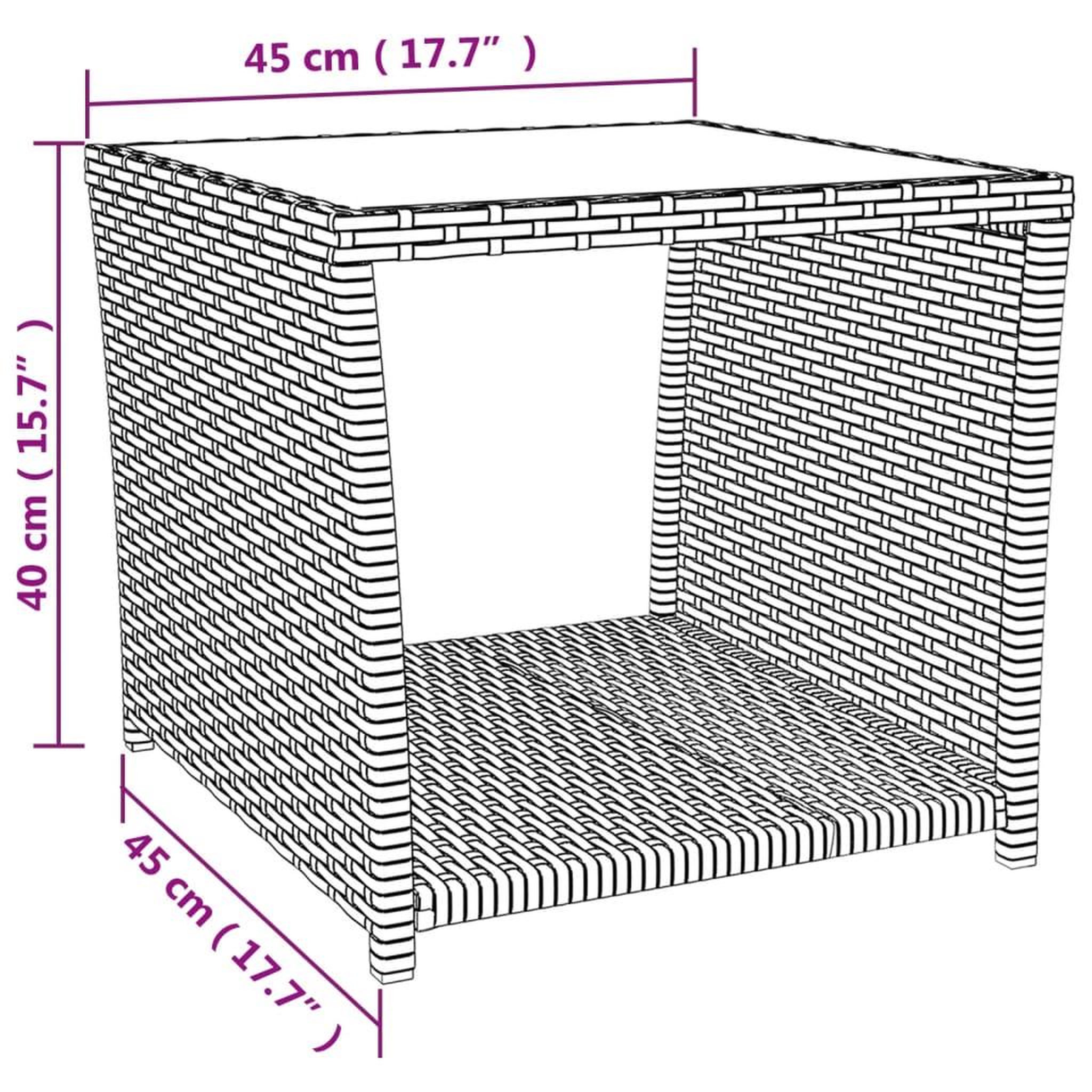 Voir la diapositive 5 : VIDAXL Ensemble a manger de jardin 3 pcs coussins gris resine tressee