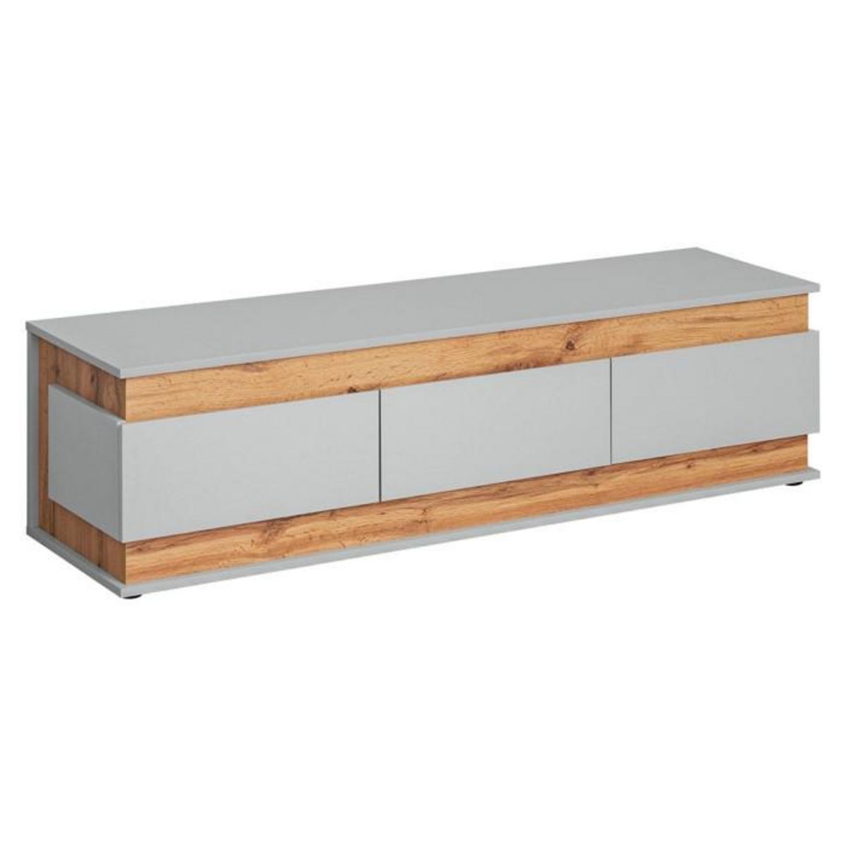 Paris Prix Ensemble Meuble TV  Berlin  330cm Gris & Naturel