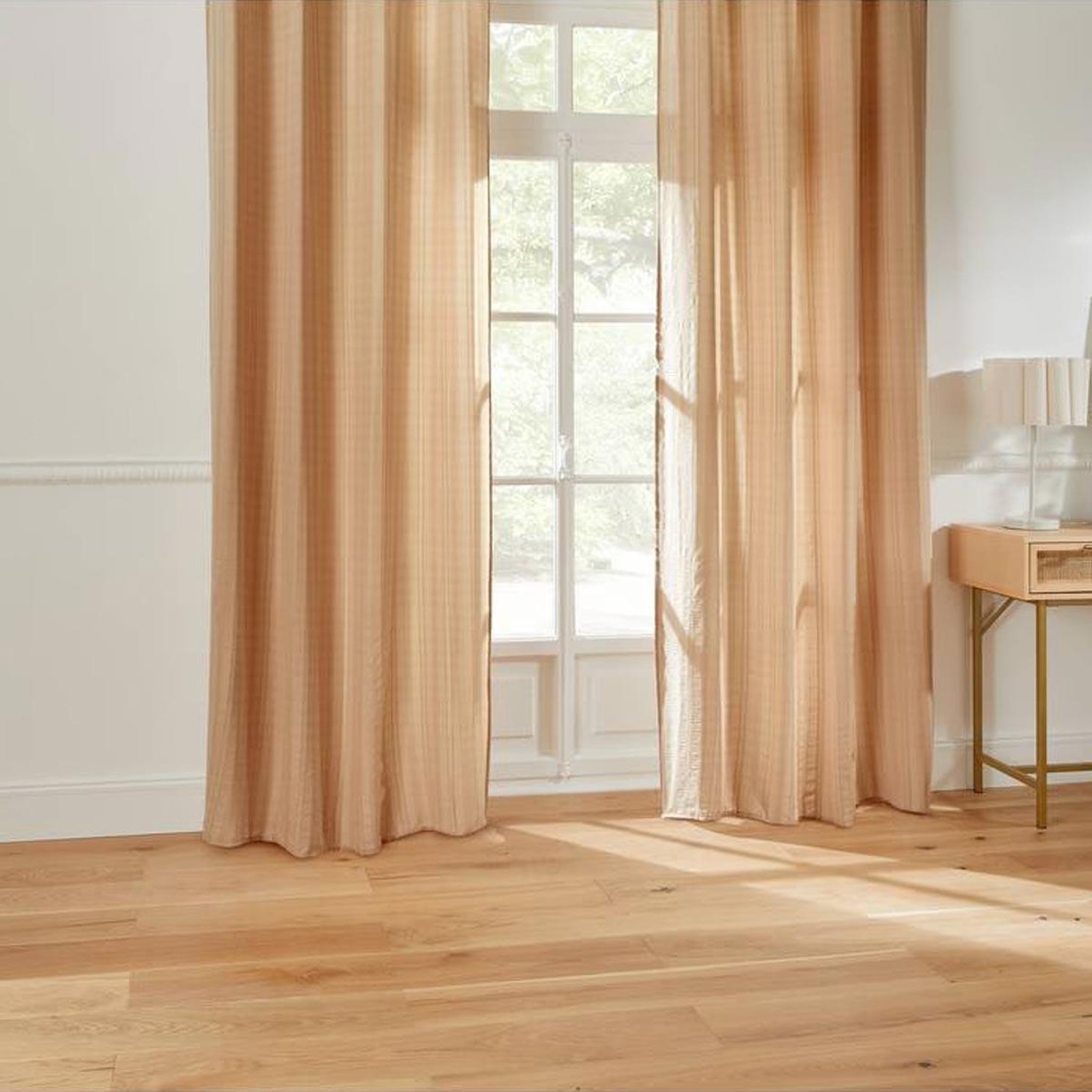 Voir la diapositive 3 : ATMOSPHERA Rideau voilage à œillets  noa  140x240cm beige
