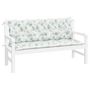Voir la diapositive 4 : VIDAXL Coussins de banc de jardin lot de 2 motif de feuilles tissu