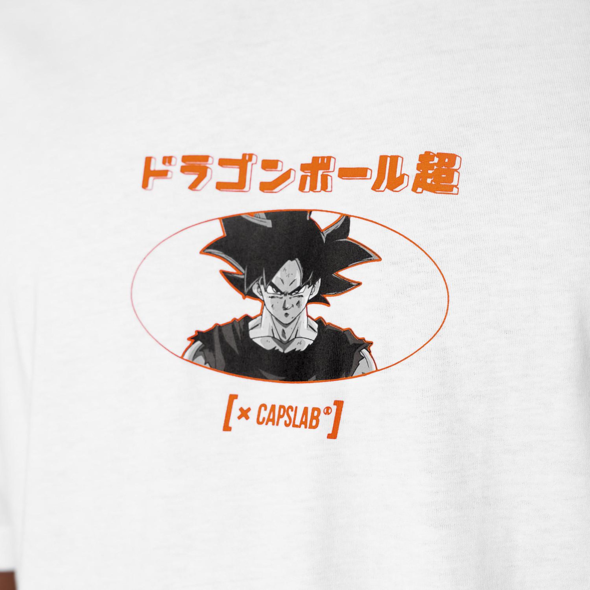 Voir la diapositive 2 : CAPSLAB T-shirt en coton homme confort avec print dragon ball super instinct
