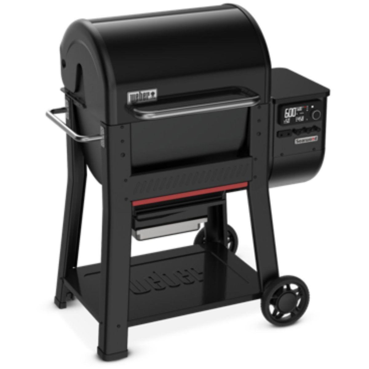 Weber Barbecue pellet Searwood 600 black, sur chariot, surface de cuisson 61 x 45cm, thermostat digital
