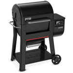 Weber Barbecue pellet Searwood 600 black, sur chariot, surface de cuisson 61 x 45cm, thermostat digital