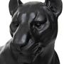 Voir la diapositive 2 : ATMOSPHERA Statuette Déco  Léopard Couché  80cm Noir