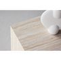 Voir la diapositive 6 : Paris Prix Table d'Appoint Effet Travertin  York  45cm Beige