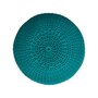 Voir la diapositive 3 : Rendez vous déco Pouf tricot rond en coton jaune moutarde D40 cm - Elisa