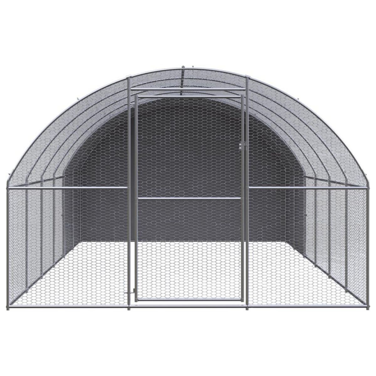 VIDAXL Poulailler d'exterieur 3x6x2 m Acier galvanise