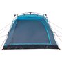 Voir la diapositive 5 : VIDAXL Tente de camping cabine 4 personnes bleu liberation rapide