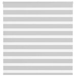 VIDAXL Store zebre gris clair largeur du tissu 140,9 cm polyester